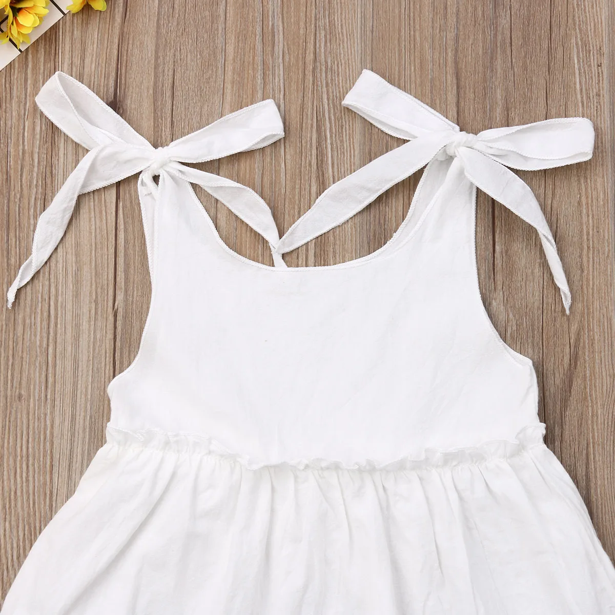 Летнее кружевное платье без рукавов бант вечерние свадебные белые платья для