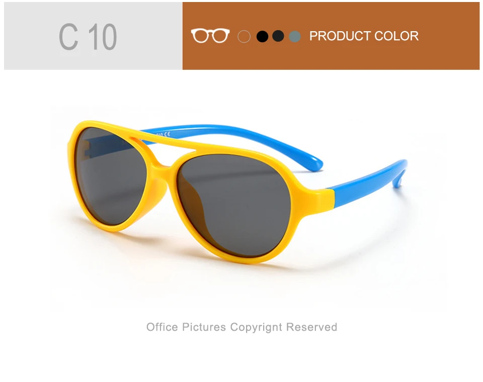 Детский силиконовый Ультра-мягкие поляризованных солнцезащитных очков для маленьких Детские солнечные очки солнцезащитные очки для девочек UV400 очки без оправы