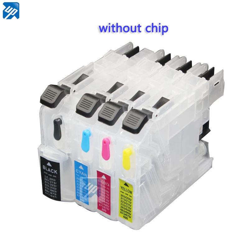 Картридж для принтера Brother LC123 LC125 LC127 lc121 LC133 lc137LC113 LC103 LC563 4 шт.|ink cartridge|refillable ink