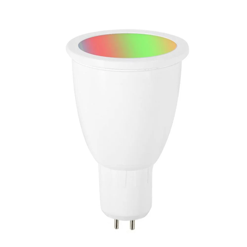 GU5.3 OOBEST 4 pcs magic downlight WiFi Smart Bulb 6W GU10/E27/GU5.3/E14 Light Bulb RGBCCT Dimmable Light Cup Tuya Inc/ Smart Life - Испускаемый цвет: GU5.3