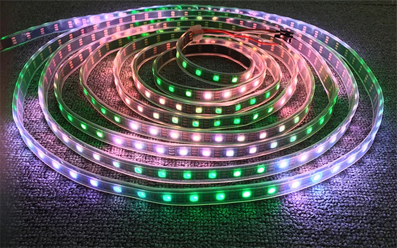 1m/2m/3m/4m/5m WS2812B Led Strip 30/60/144 Pixels/Leds/mPixel Individually Addressable Smart ws2812 IC 5050 RGB DC 5V | Освещение
