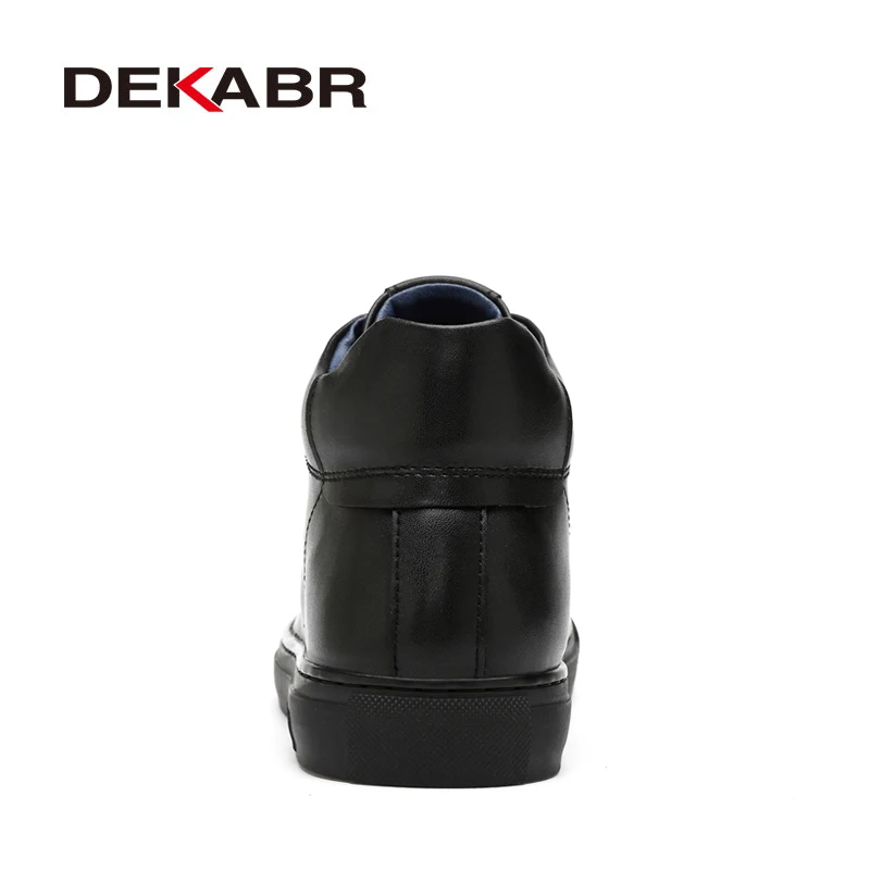 DEKABR/Лидер продаж года; Новое поступление; модные мужские ботинки ручной работы; классические черные ботинки; сезон осень-зима; Теплые ботильоны из натуральной кожи