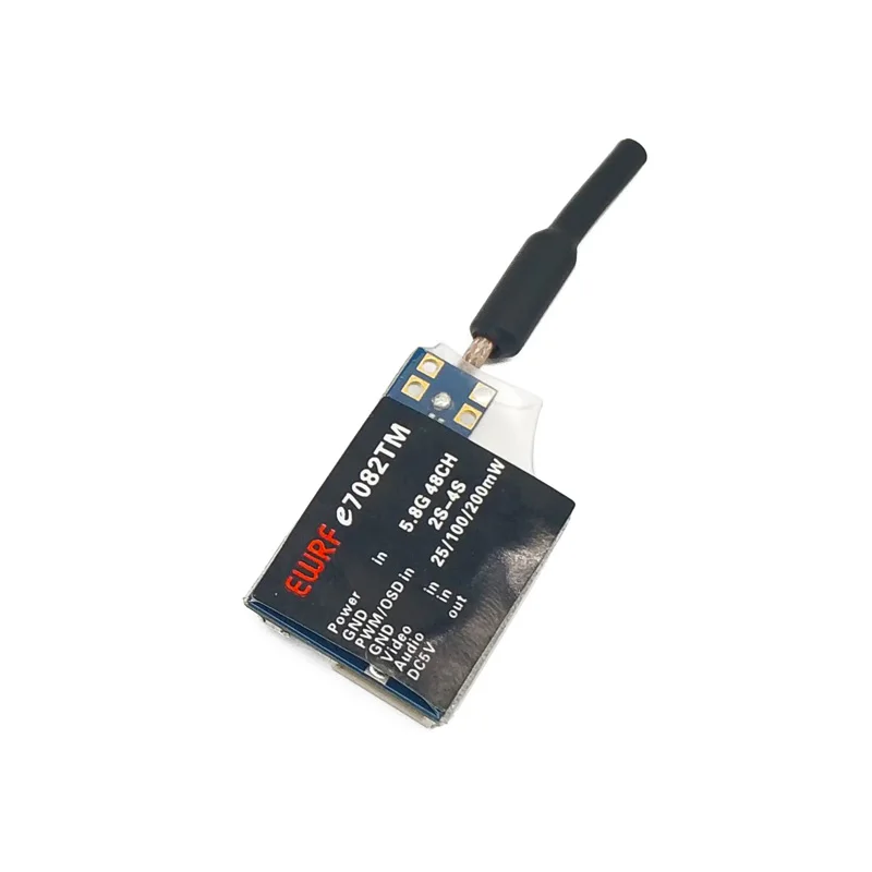 Передатчик EWRF e7082TM 5 8G 48CH 25/100 мВт PitMmode переключаемый передатчик в BEC поддержка PWM/OSD