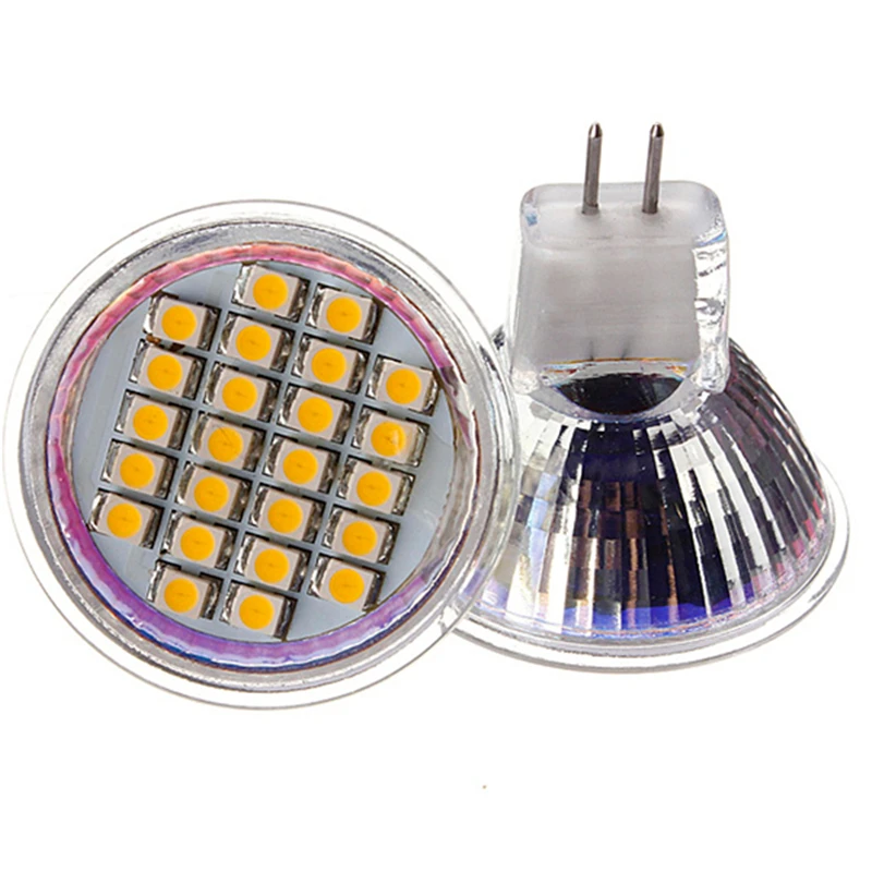 Светодиодный светильник MR11 высокой мощности 24 светодиодный s 2835 SMD стеклянный