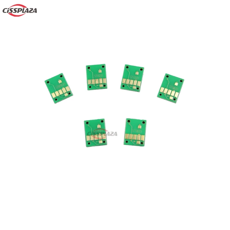 

CISSPLAZA 12pcs PGI570 PGI-570 CLI-571 GERY CHIPS compatible For canon PIXMA TS9050 9055 8050 8051 8052 8053 auto reset chip