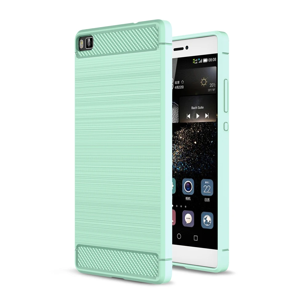 HATOLY чехол для Huawei P8 противоударный мягкий ТПУ Матовый прочный силиконовый