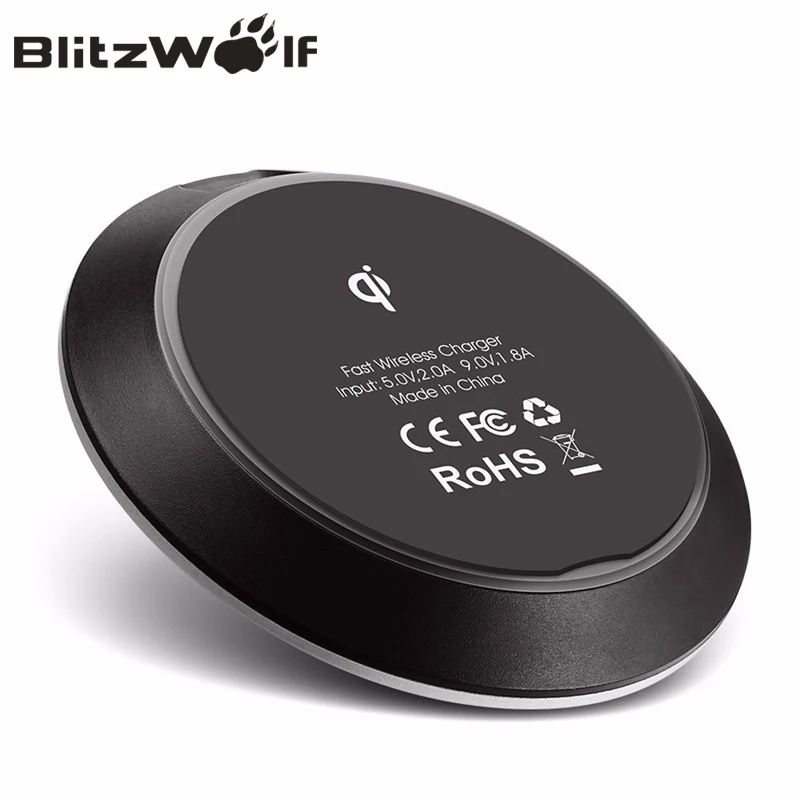 BlitzWolf Qi 9В беспроводное зарядное устройство для телефона подставка быстрой