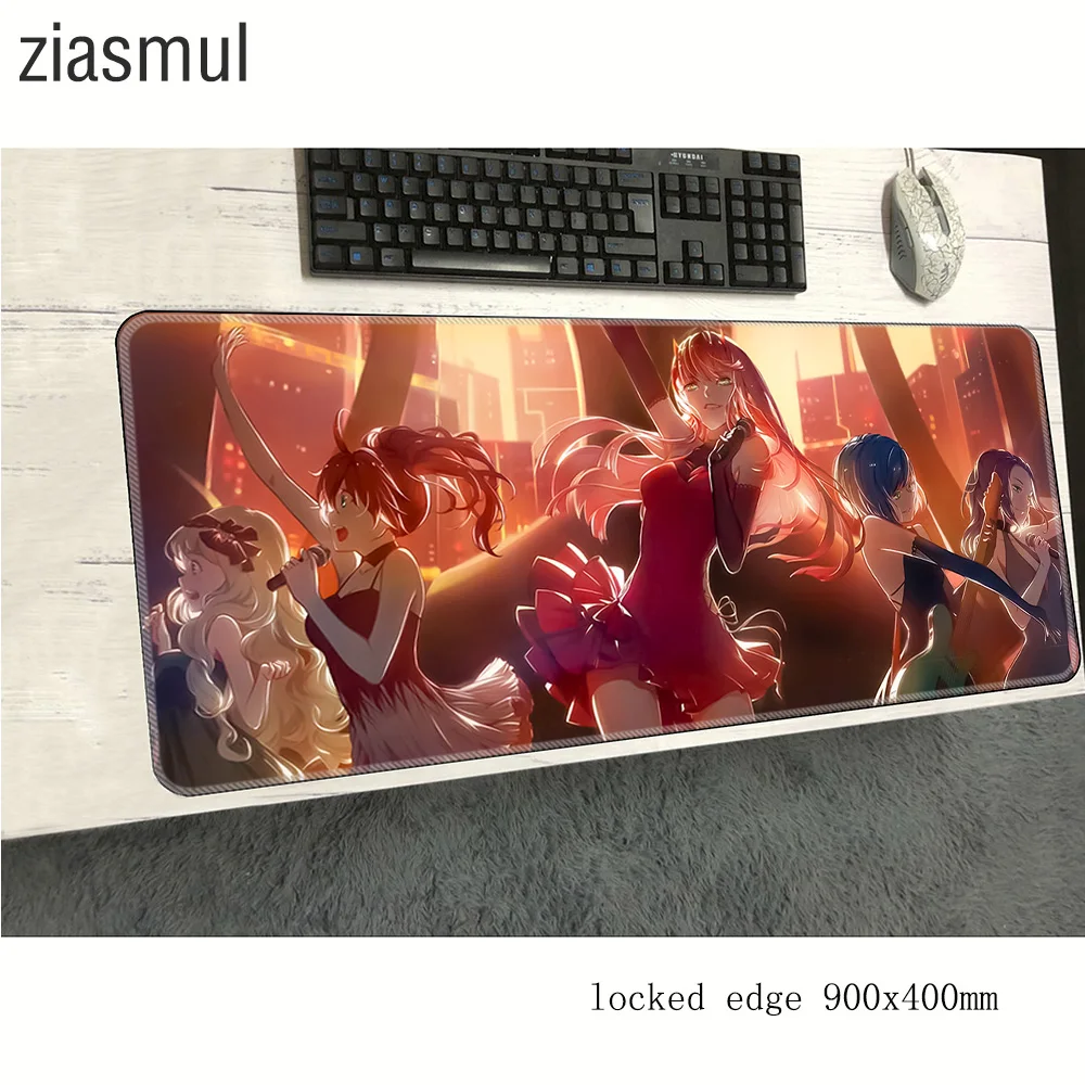 Коврик для мыши darling in the franxx лучший 900x400x3 мм коврик игровой геймер xl