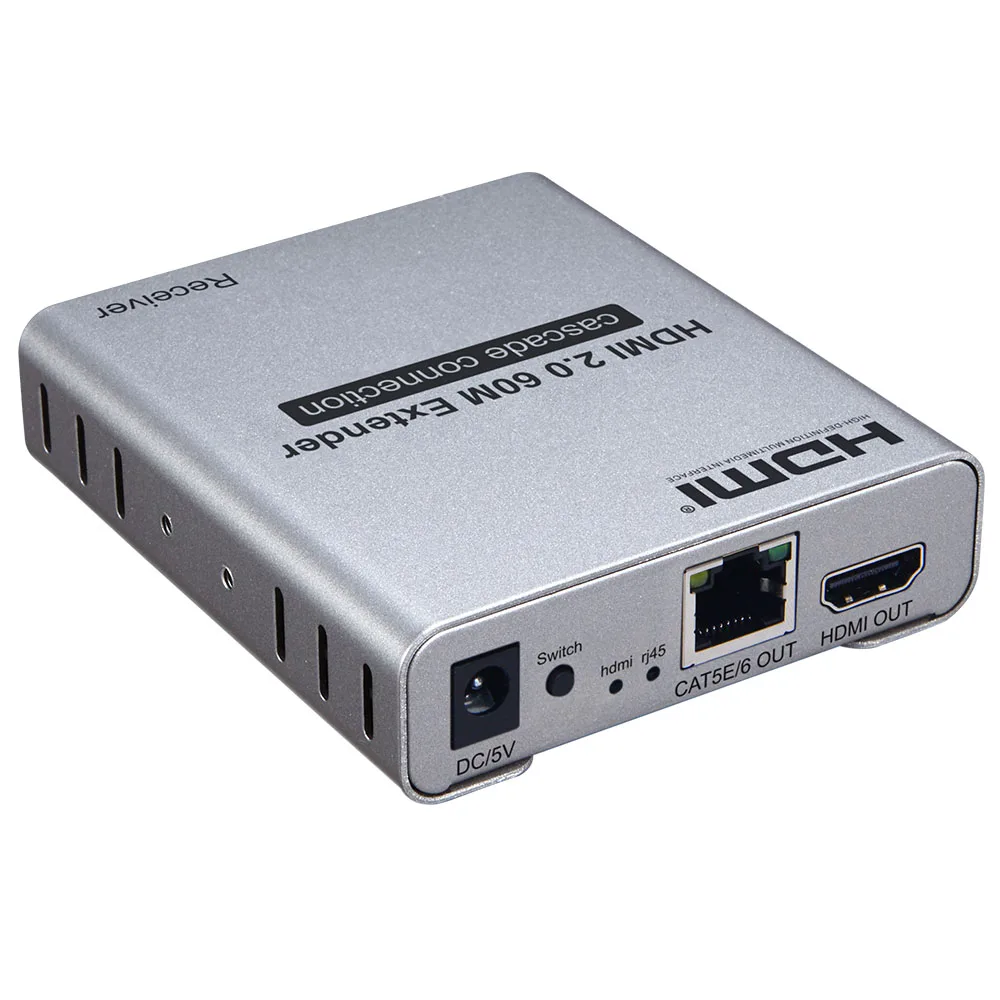 HDMI 2 0 удлинитель с кабелем по категории 5e/6 4kX 2K/60HZ HDCP loop IR усилитель для PS4 pro apple TV UHD