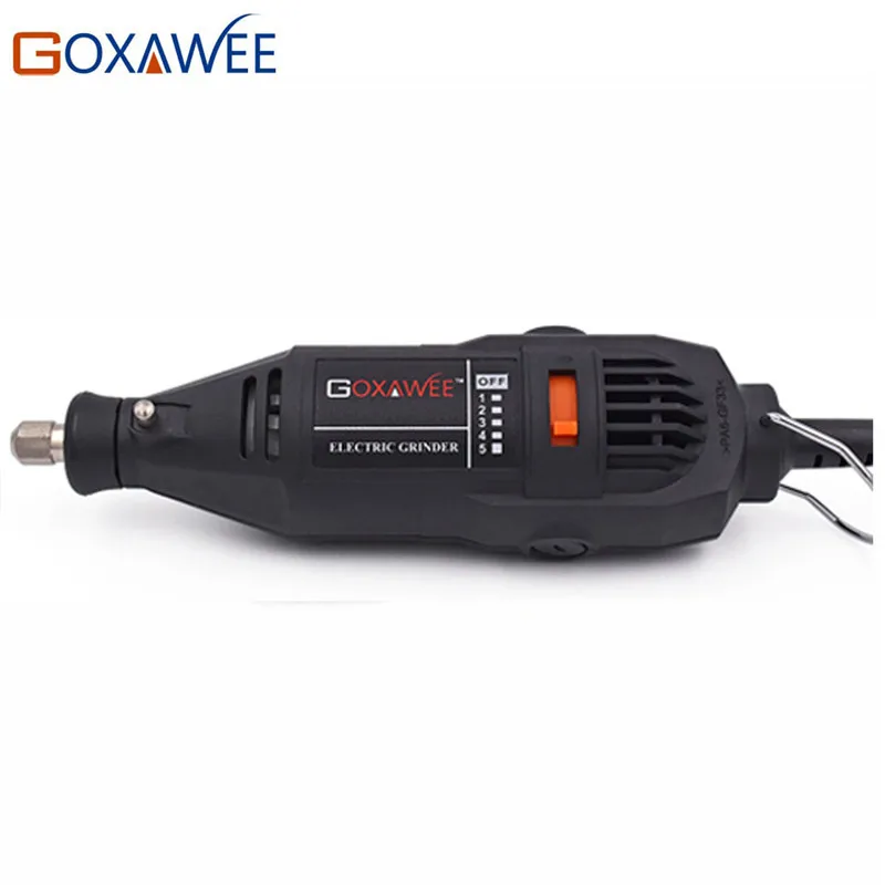 GOXAWEE 220V Электрический мини-дрель гравер переменная Скорость роторный с гибким валом 181 шт. аксессуары Мощность инструменты для Dremel