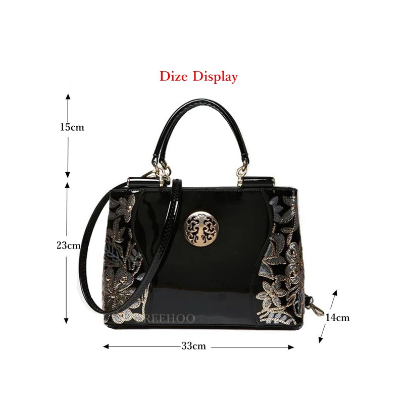 Сумки для Для женщин 2019 из лакированной pu искусственной кожи сумки bolsa feminina сумка