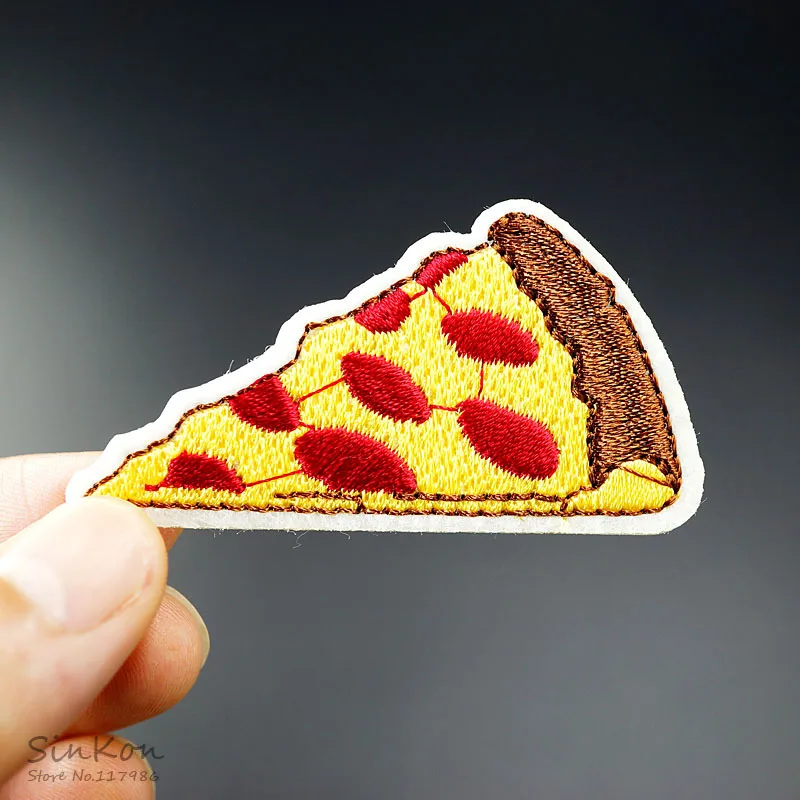 Нашивки с вышивкой пицца (Размер: 3 5X6 0 см)|badge embroidered|patch aa patch |