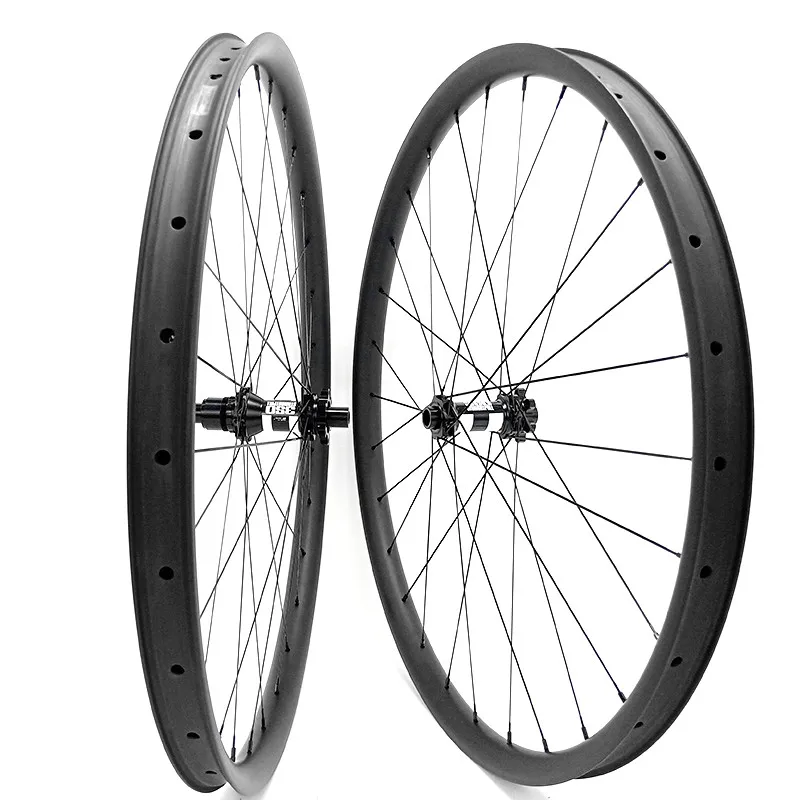 

29er Ultralight wheels 34x30mm tubeless 1350g carbon mtb disc wheels boost DT350 Straight pull 110x15 148x12 bicycle wheelset