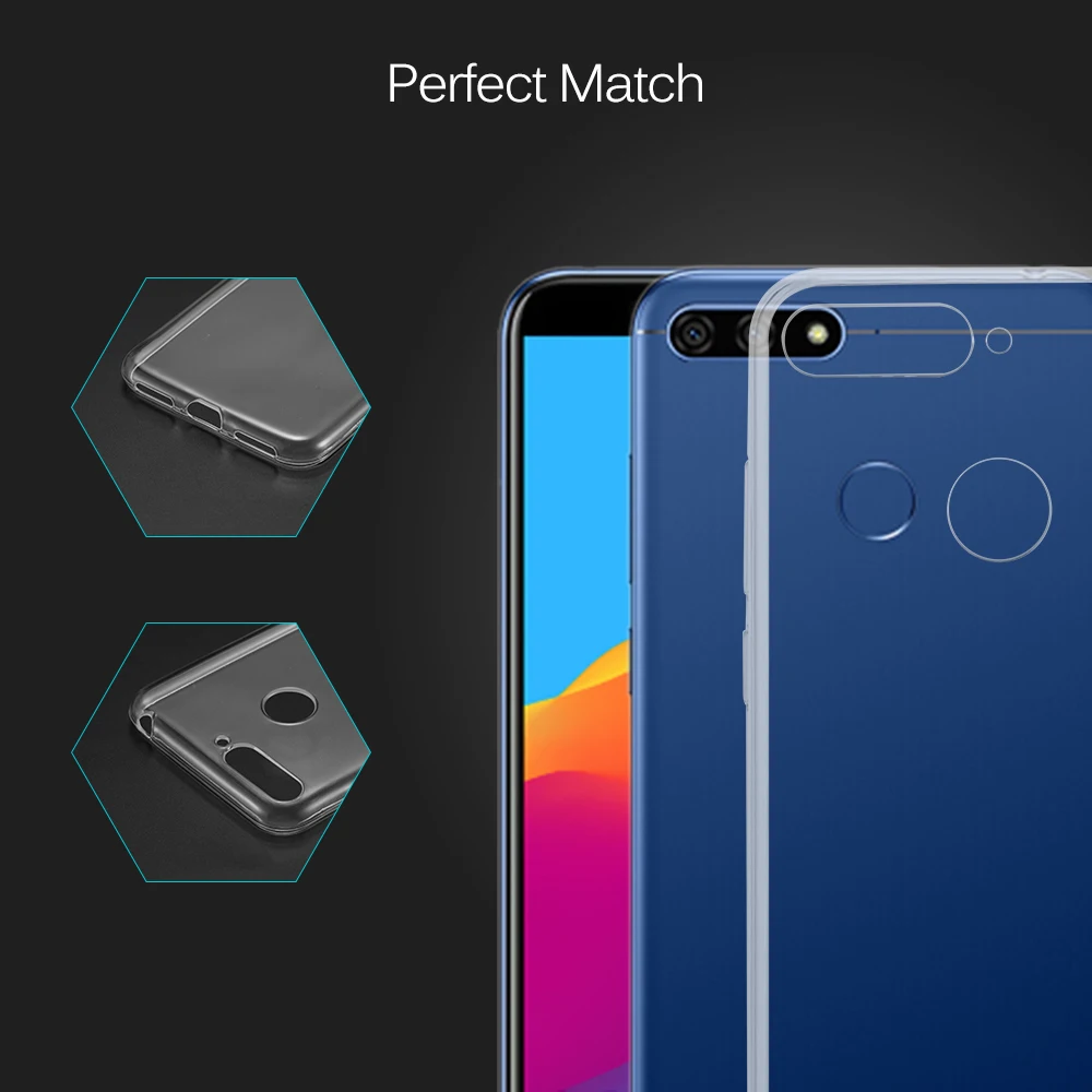 Powstro для huawei Honor7A гибкий телефон задняя крышка имиджевый Shell царапинам корпус