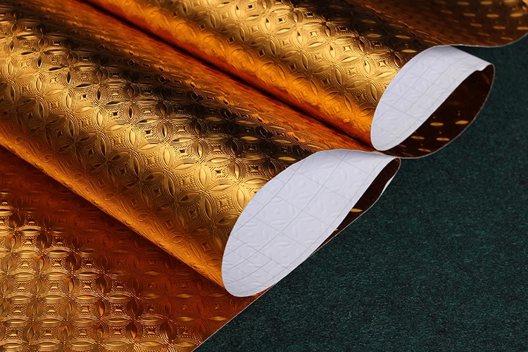 Утолщение ПВХ обои золотые монеты винтаж качество 0 6 м * 5 клейкая бумага для