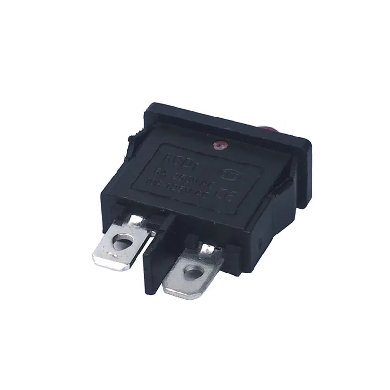 10 шт./лот KCD1 110 21*10 SPST 2 Pin 250V 6A выключатель лодки с защелкой ВКЛ./ВЫКЛ.|Выключатели| |