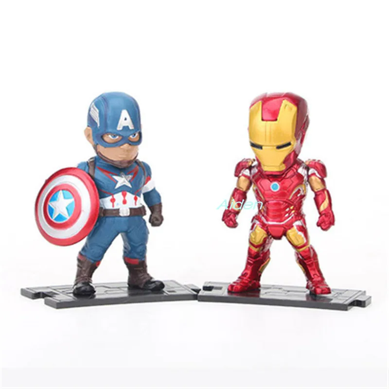 6 шт./компл. версии Мстители: Endgame супергерой Железный человек Халк Капитан