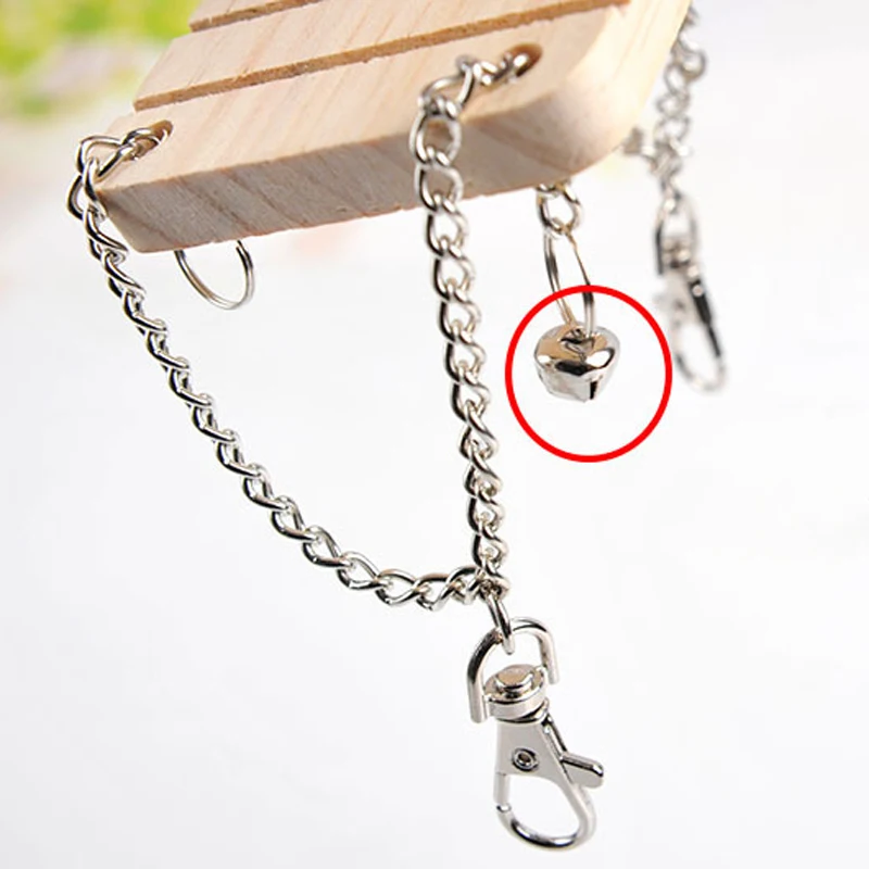 Подвесной гамак для домашних животных деревянная игрушка Хомяк с колокольчиком