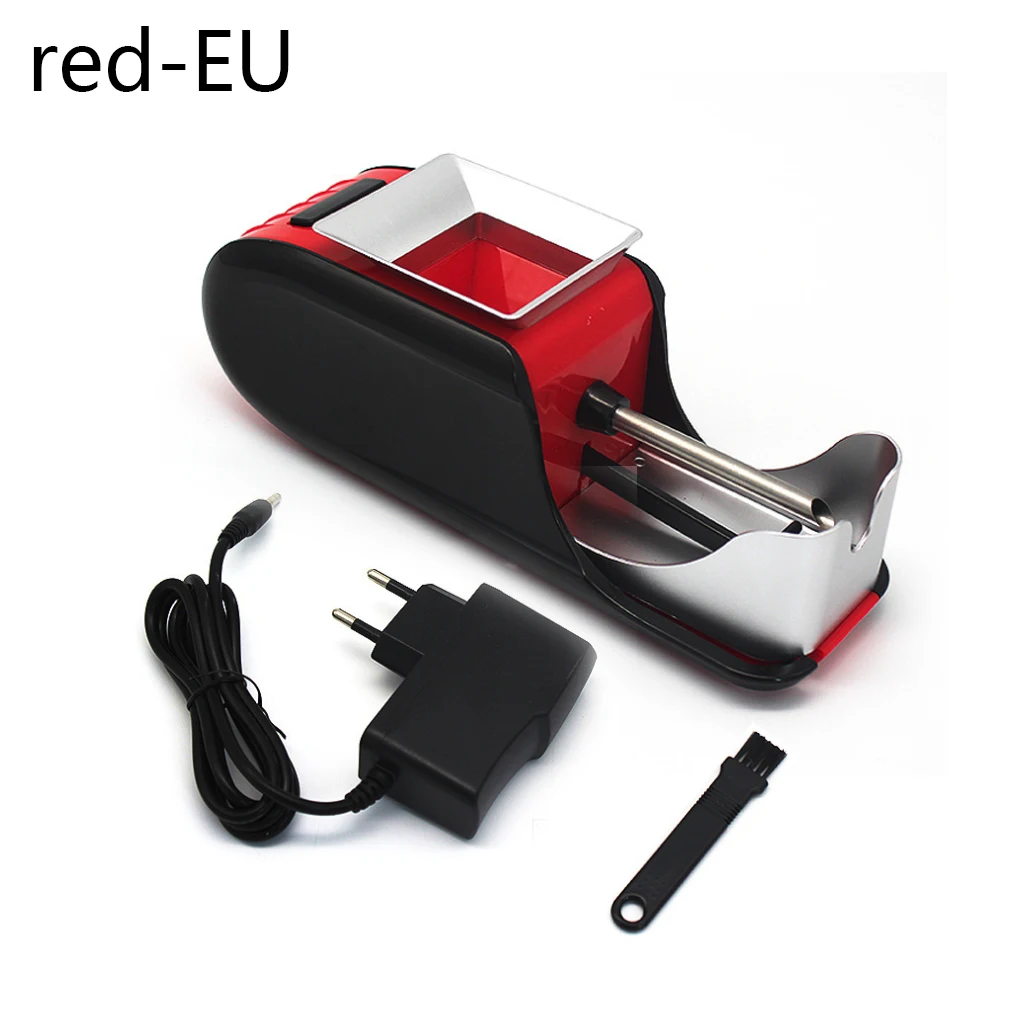 Red-EU Автоматическое изготовление прокатки машина электрическая сигарета машина легко табак электронный инжектор производитель Ролик DIY курительный инструмент J16 - Цвет: Red-EU