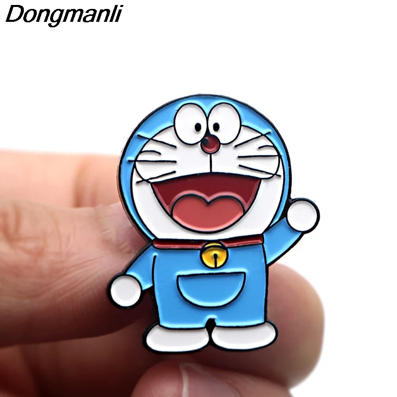 P3784 Dongmanli мультфильм аниме смешной Кот металлические эмалевые броши и булавки