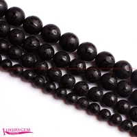 high quality natural frosted black agates stone 68101214mm round shape gems loose beads strand 15 jewelry making wj374