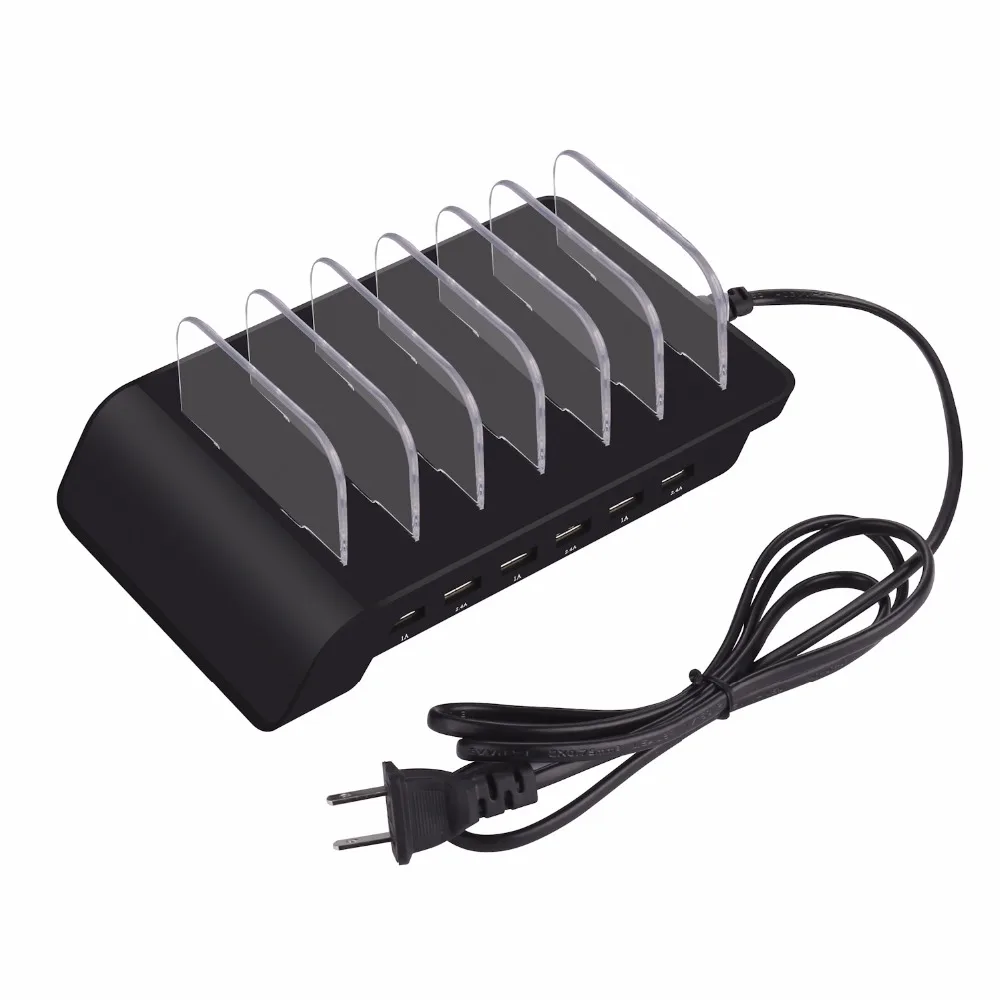 Быстрая зарядка USB многопортовое зарядное устройство для телефона 6 портов док-станция Подставка держатель для всех телефонов/столов/смарт-часов/power Bank