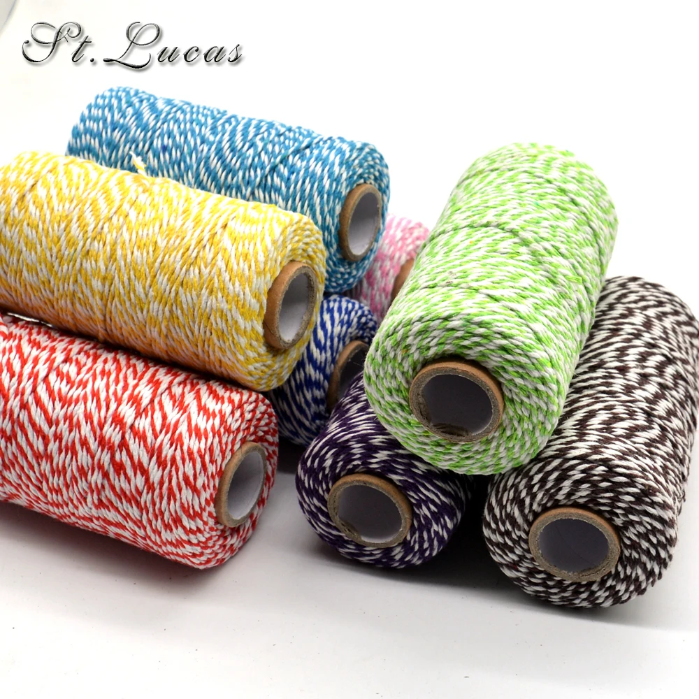 Оптовая продажа 2 шт./лот (200 м) слойная шпагат веревка из хлопка для дома ручная