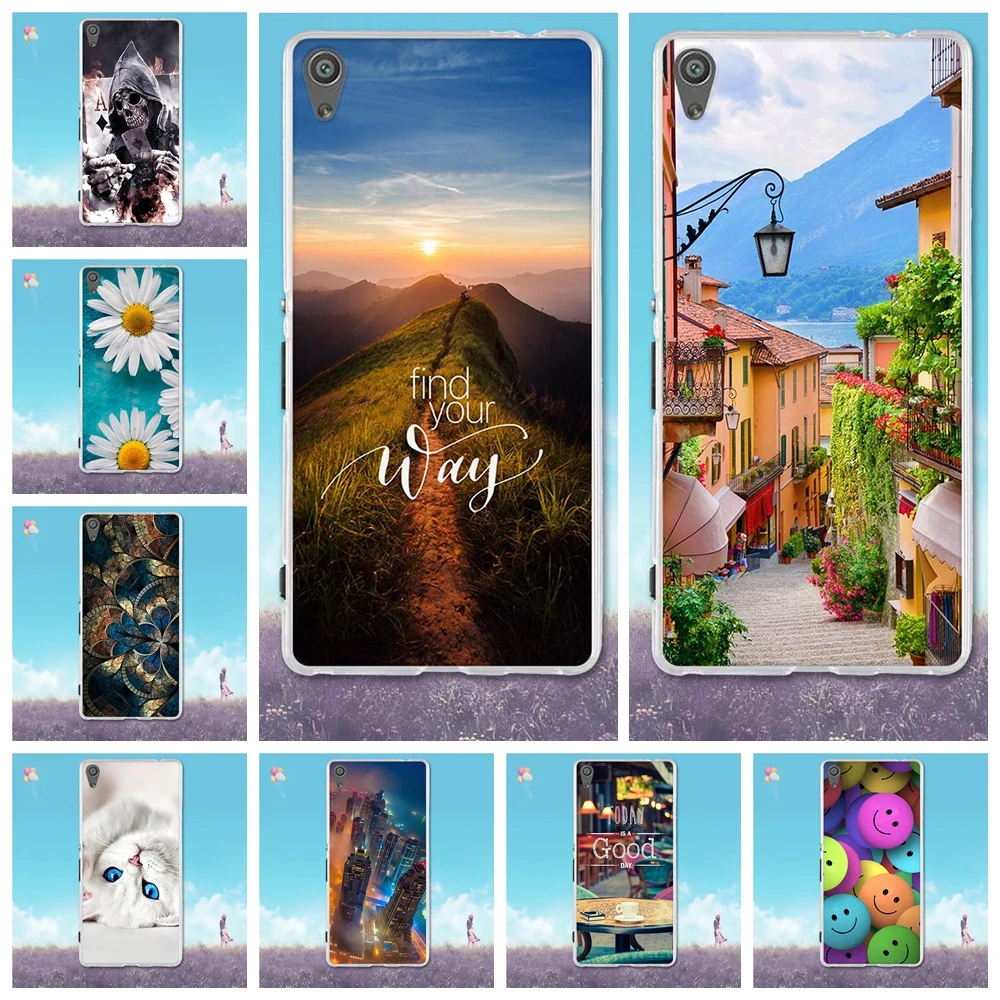 Чехол для Sony Xperia XA Ultra C6 F3212 F3216 чехол с 3D рисунком Ультратонкий мягкие силиконовые
