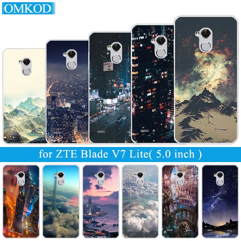 Для ZTE Blade BA2 V7 Lite 5 0 дюймов Задняя крышка прозрачный силиконовый чехол для