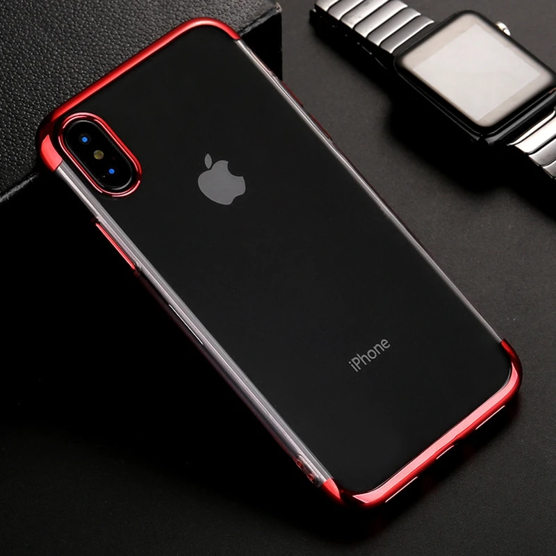 Fashion Soft Transparent Phone Cases For iPhone XS XR Max X 5 6 6S 7 8 Plus TPU Silicon Plain Full Body Back Cover |