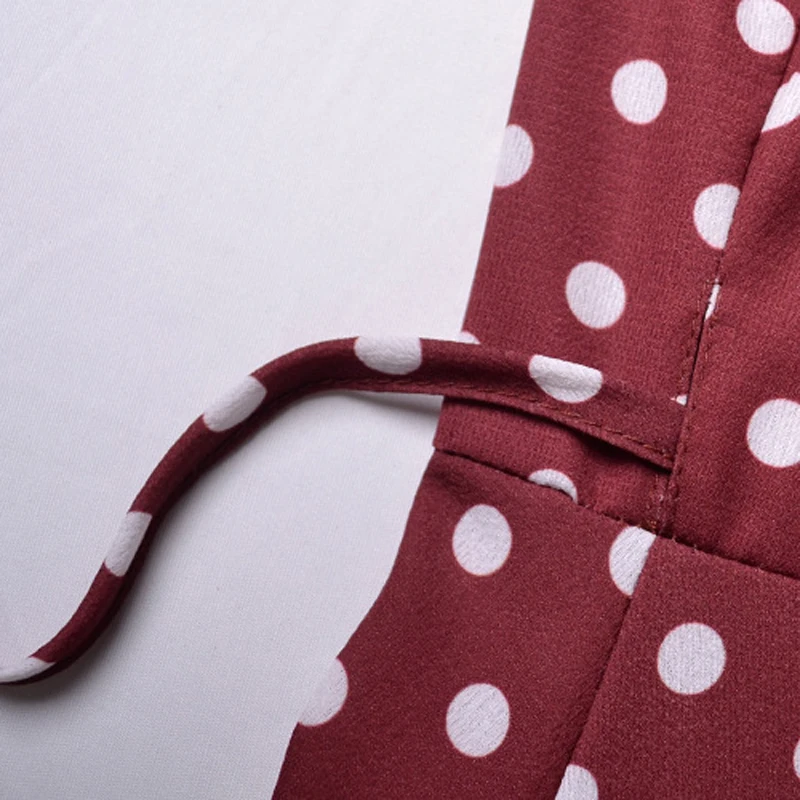 Boho в горошек с длинными пляжное платье Для женщин летние каникулы сарафан