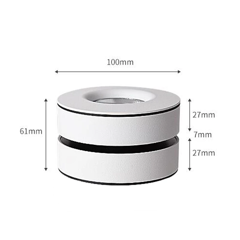 

Modern Fashion Ultra Thin CREE LED Spotlight 7W 12W 355 Degree Rotation Aisle Spot Light Exhibition Direction Down Light