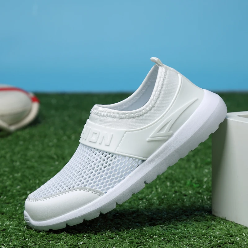 LoadingFunds/Новая летняя детская обувь сетчатые слипоны детские кроссовки для