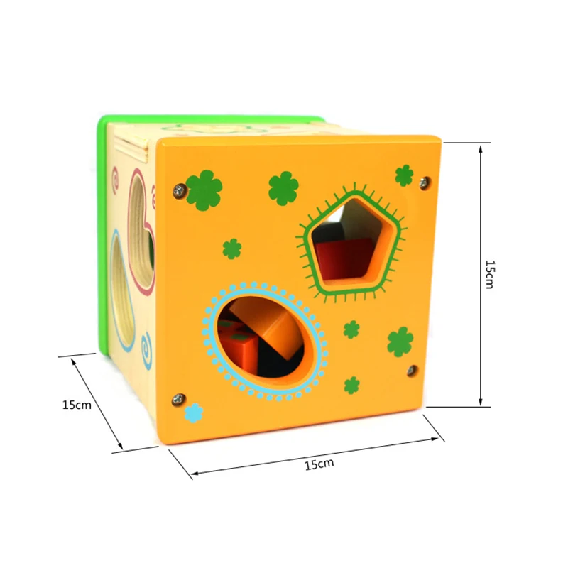 Деревянные игрушки образовательная геометрическая форма соответствия коробка
