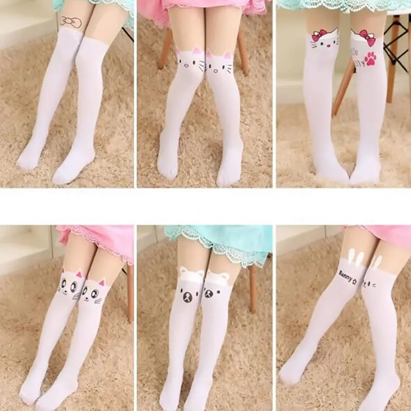 Колготки для девочек Сезон весна лето Милые хлопковые колготки принцессы с