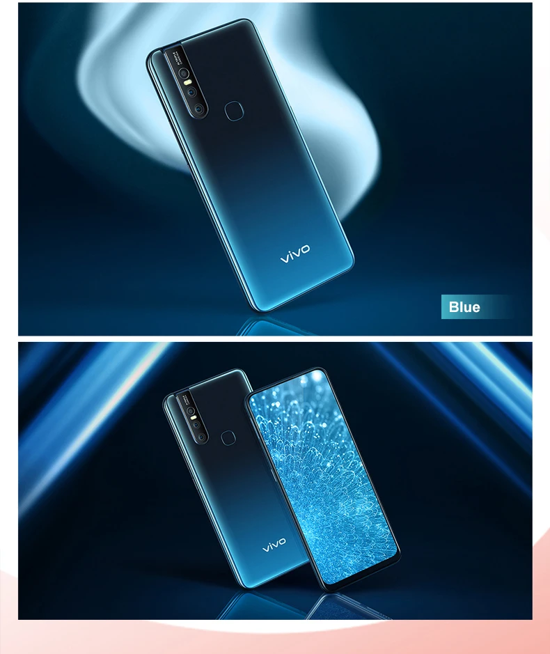 Vivo S1, мобильный телефон, 6,53 дюймов, экран, 6 ГБ ОЗУ, 256 Гб ПЗУ, Helio P70, четыре ядра, Android 8,1, три камеры, 3940 мАч, смартфон