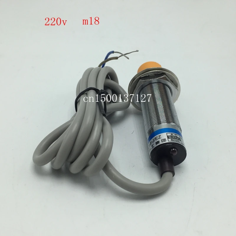 Индуктивный бесконтактный переключатель Φ/EZ 8 мм AC 220 В секундная линия нормально открытый M18 Бесплатная доставка
