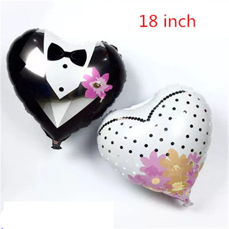 Свадебное платье жениха свадебное фольга шар сердце шары украшение для свадьбы