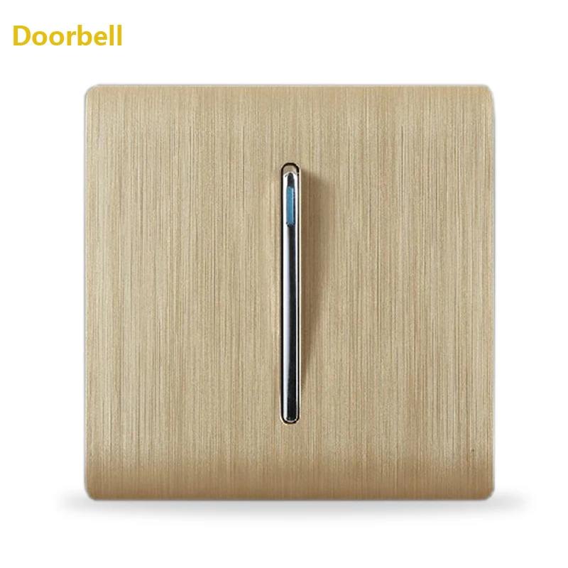 Бесплатная доставка роскошная настенная панель переключателя Kempinski 1 кнопочный