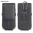 Чехол-книжка для IPhone 7, 6, 6S Plus, из искусственной кожи, с зажимом для ремня