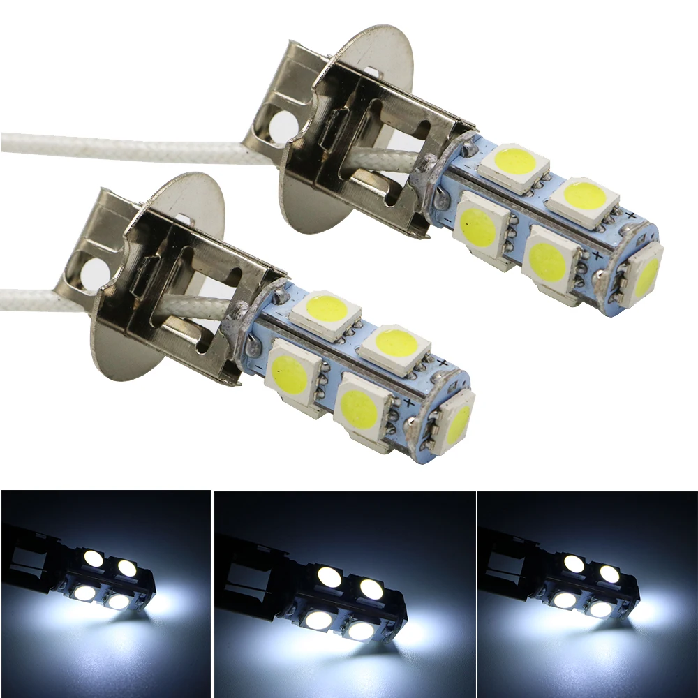 Оптовая продажа автомобильный Стайлинг H1 H3 5050 9 SMD светодиодный 12 в 24