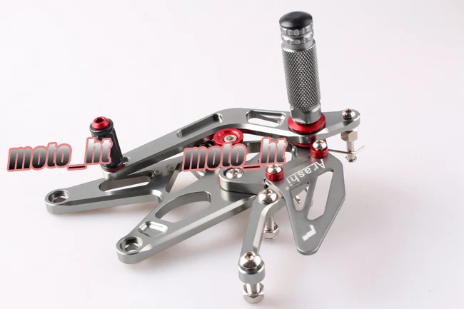 Регулируемые подножки GZYF для мотоцикла с ЧПУ Задние Yamaha YZF R1 2004 2005 2006 алюминиевый