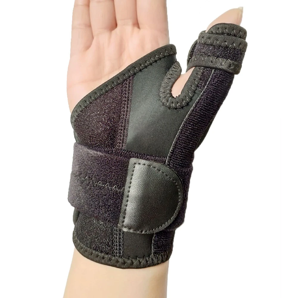 Фигурная скобка при переломе черная полоса Спорт ручной регулируемый палец Bracer