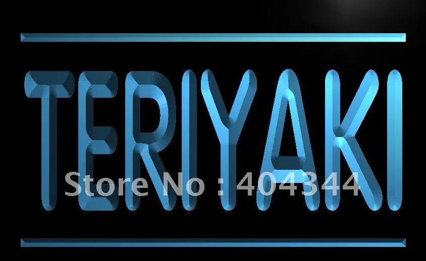 LK209- Teriyaki кафе еды открытая световая вывеска домашние декоративные поделки | Дом и