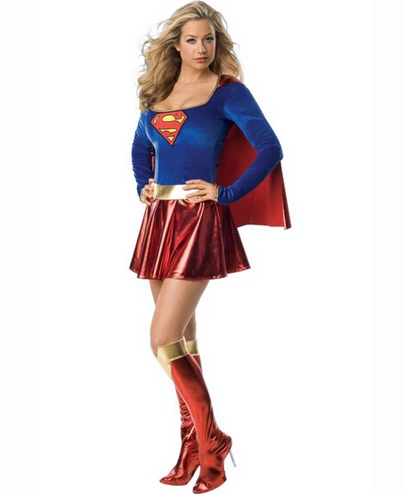 

Free shipping Super girl Adult Women Costume Women sexy halloween costumes Sexy Super Hero Adult Women Costume
