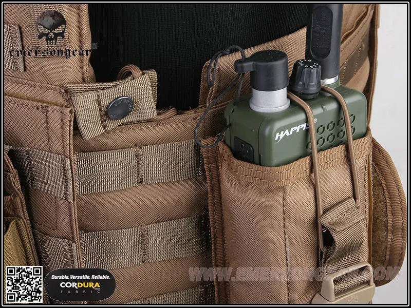 Emersongear LBT6094A стильный тактический жилет с 3 мешочками страйкбол боевой Молл Coyote