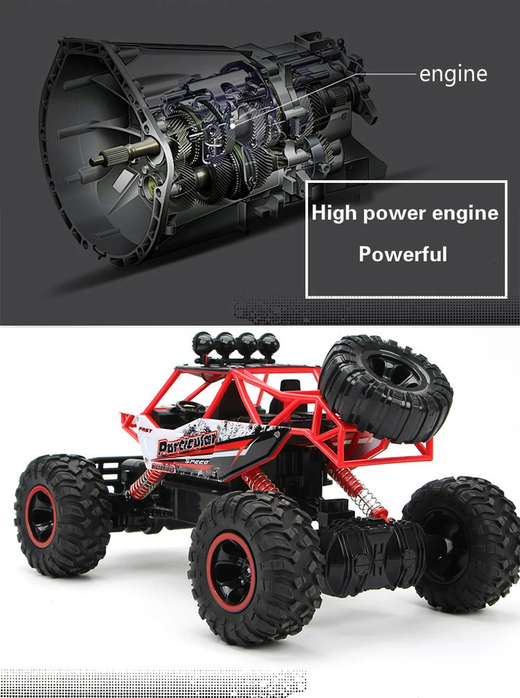 1:12 1:16 радиоуправляемые автомобили 4WD двойной привод двигателей 2,4 г Электрический радиоприемник дистанционное управление внедорожный Альпинизм Bigfoot автомобиль детские подарочные игрушки для мальчика