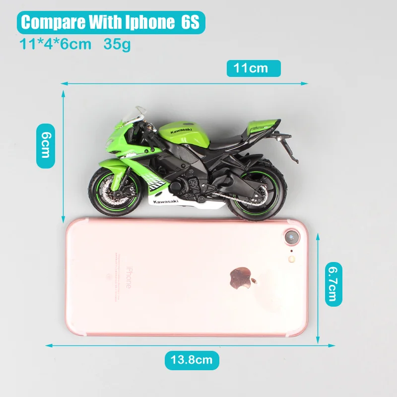 Maisto 1:18 маленькие весы Kawasaki Ninja ZX10R мотоцикл модели игрушечные машинки гоночный