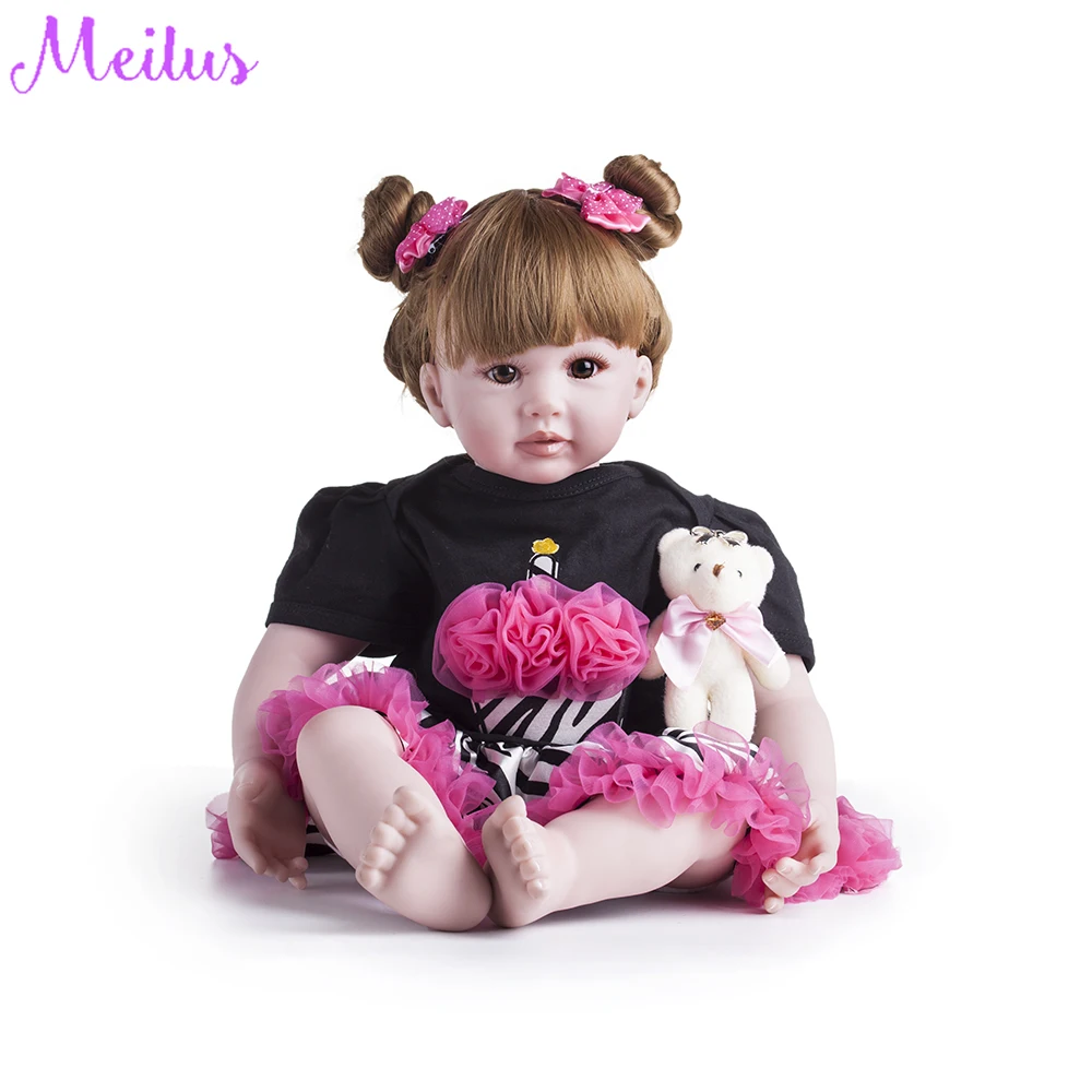 60 см силиконовые виниловые игрушки Reborn Baby Doll для девочек принцесса малыш живые