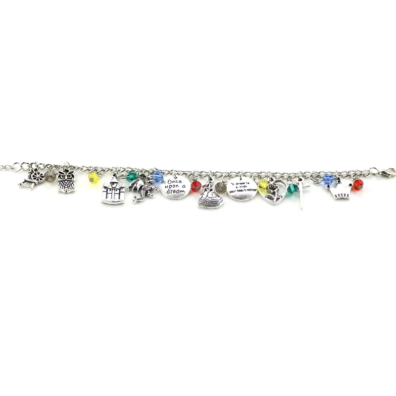Beauty and the Beast Bracelets &amp Bangles Bell's Jewelry Once Upon A Time Charm Partners in Crime Bracelet Sword Pendant | Украшения